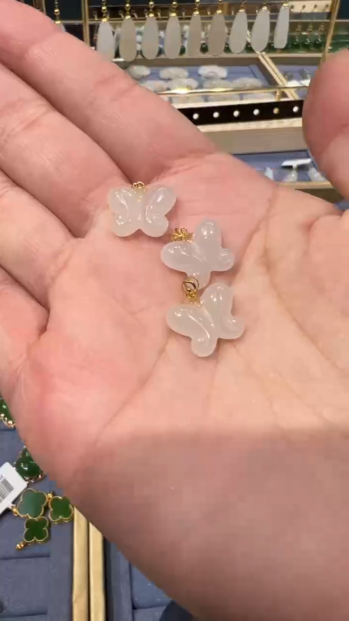 【闪购商品】和田玉吊坠18K金镶嵌和田玉吊坠多样性发货拍一发一