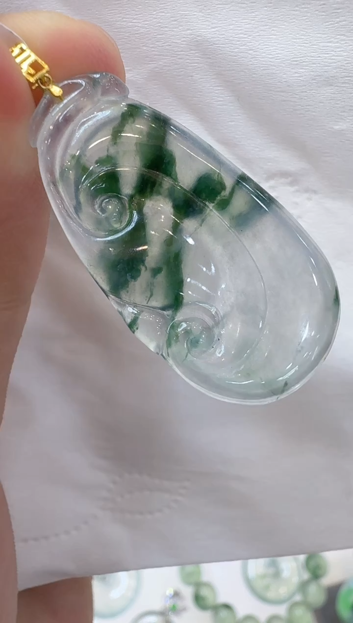 【闪购商品】翡翠吊坠(不含链)18K金镶嵌多样性团购发一件