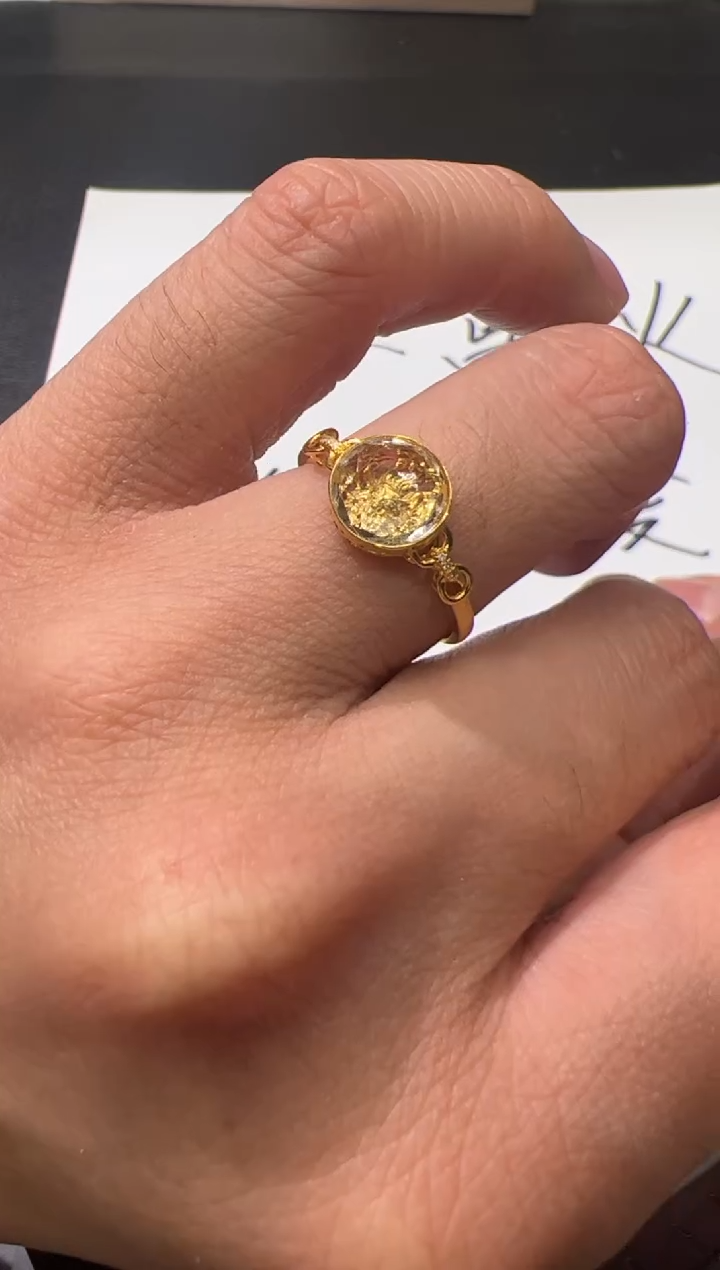 【闪购商品】水晶戒指18K金镶嵌TH0219-028-207