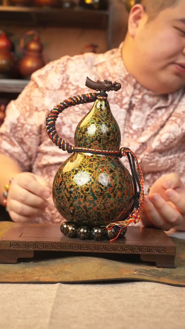 【闪购商品】A348大漆葫芦一物一拍记葫堂出品