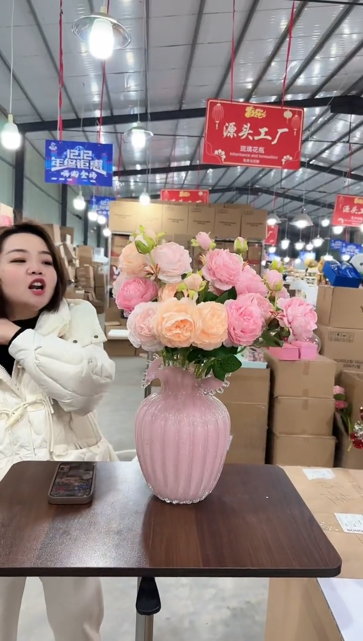 【闪购商品】玻璃于清花器Q-早42