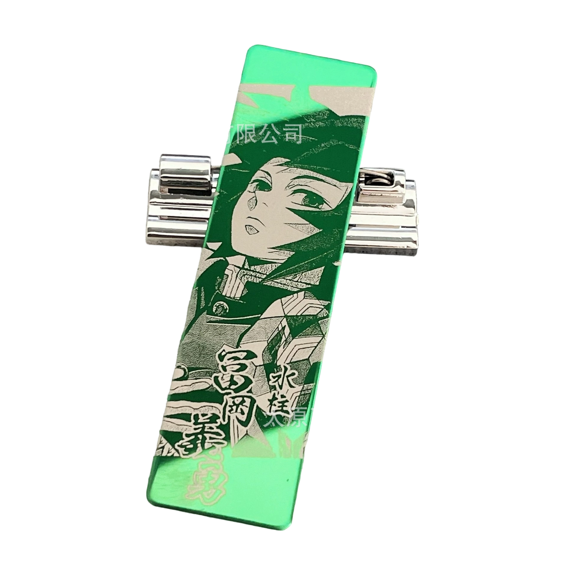 鬼灭之刃二创不锈钢镜面吧唧徽章