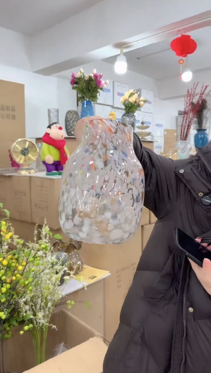 【闪购商品】无铅玻璃甄选花器-h-早51