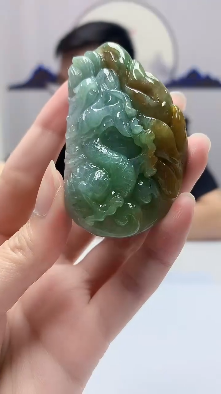 定制翡翠未镶嵌5152zm-毛货挂件32