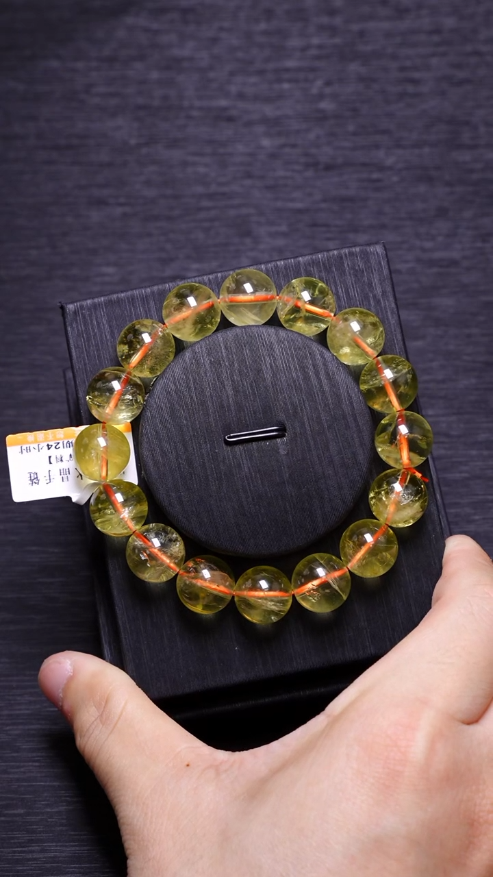 【闪购商品】水晶A40黄水晶单圈12mm未镶嵌多样性发其一