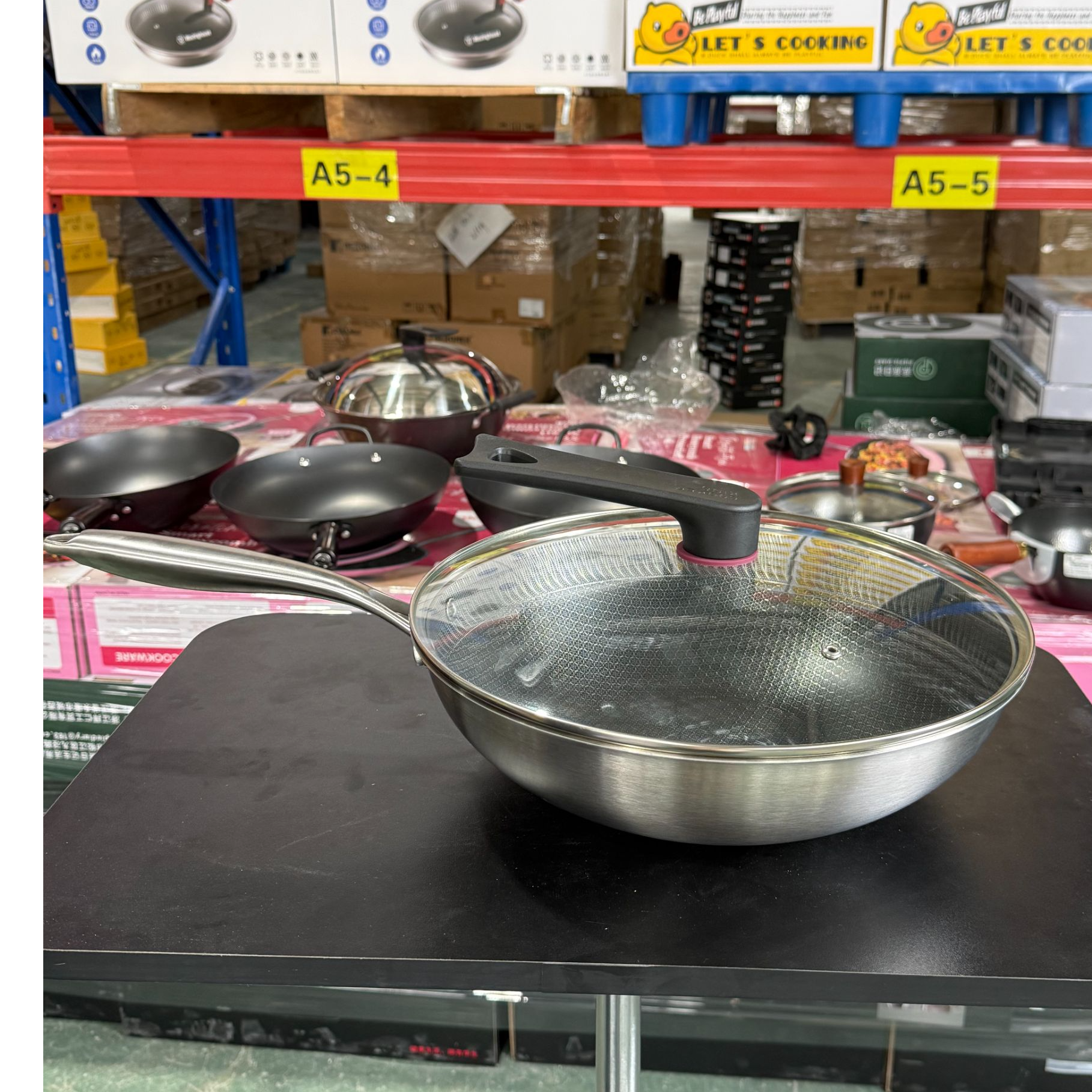 【工厂直发】 W039  304不锈钢不粘炒锅  32cm 不挑花纹不挑品牌
