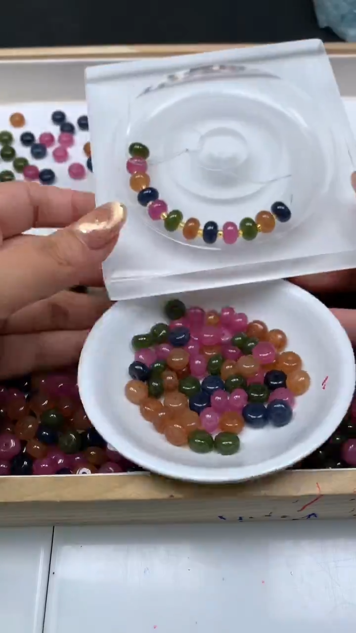 未镶嵌散珠碧玺B1529 老料碧玺5*8mm20个6.8元