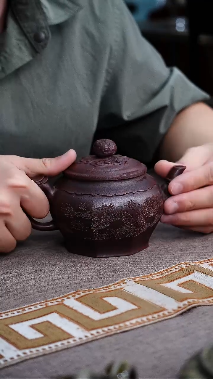 茶壶紫砂宜兴紫砂柴烧