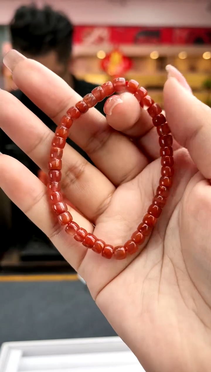 【闪购商品】南红玛瑙卡5南红瓦西直切单圈未镶嵌一件4