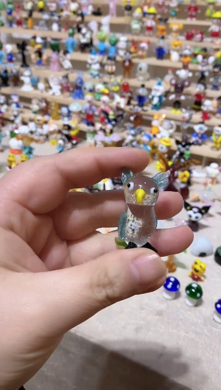 琉璃手工艺品特价猫头鹰