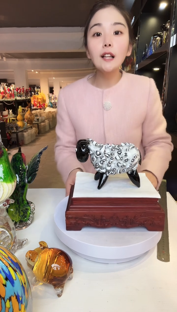 【闪购商品】茶盏琉璃摆件家居摆件