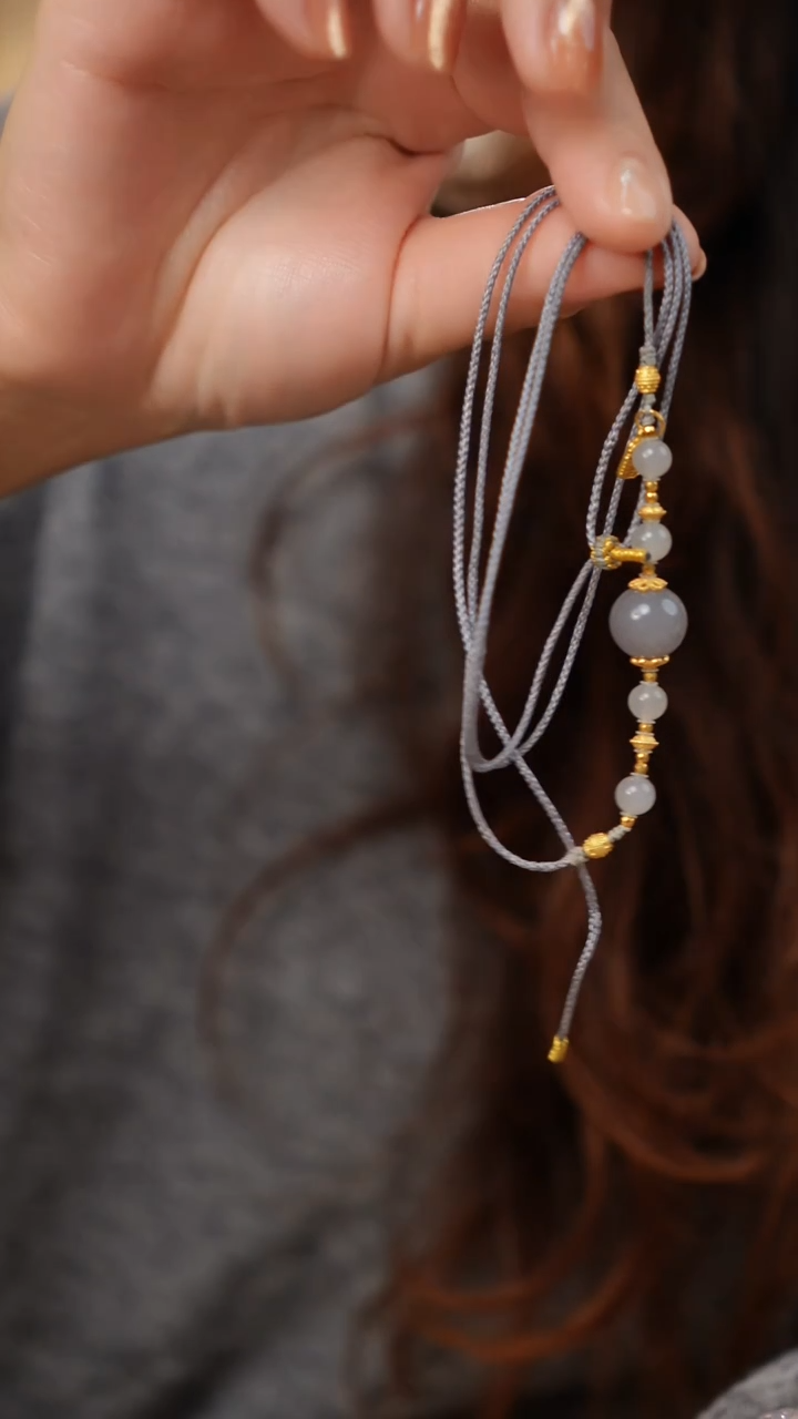 颈饰未镶嵌和田玉和田玉手编项链