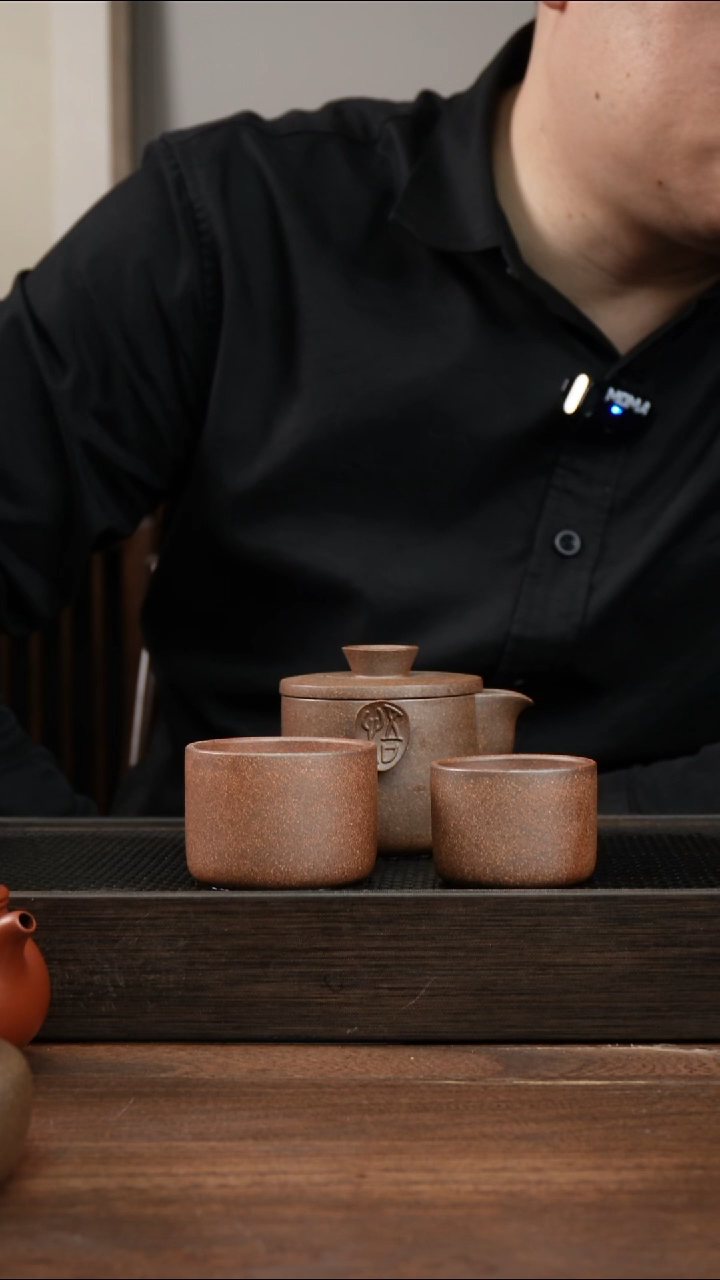 茶杯紫砂?***风还原烧旅行套组  ！  微瑕  