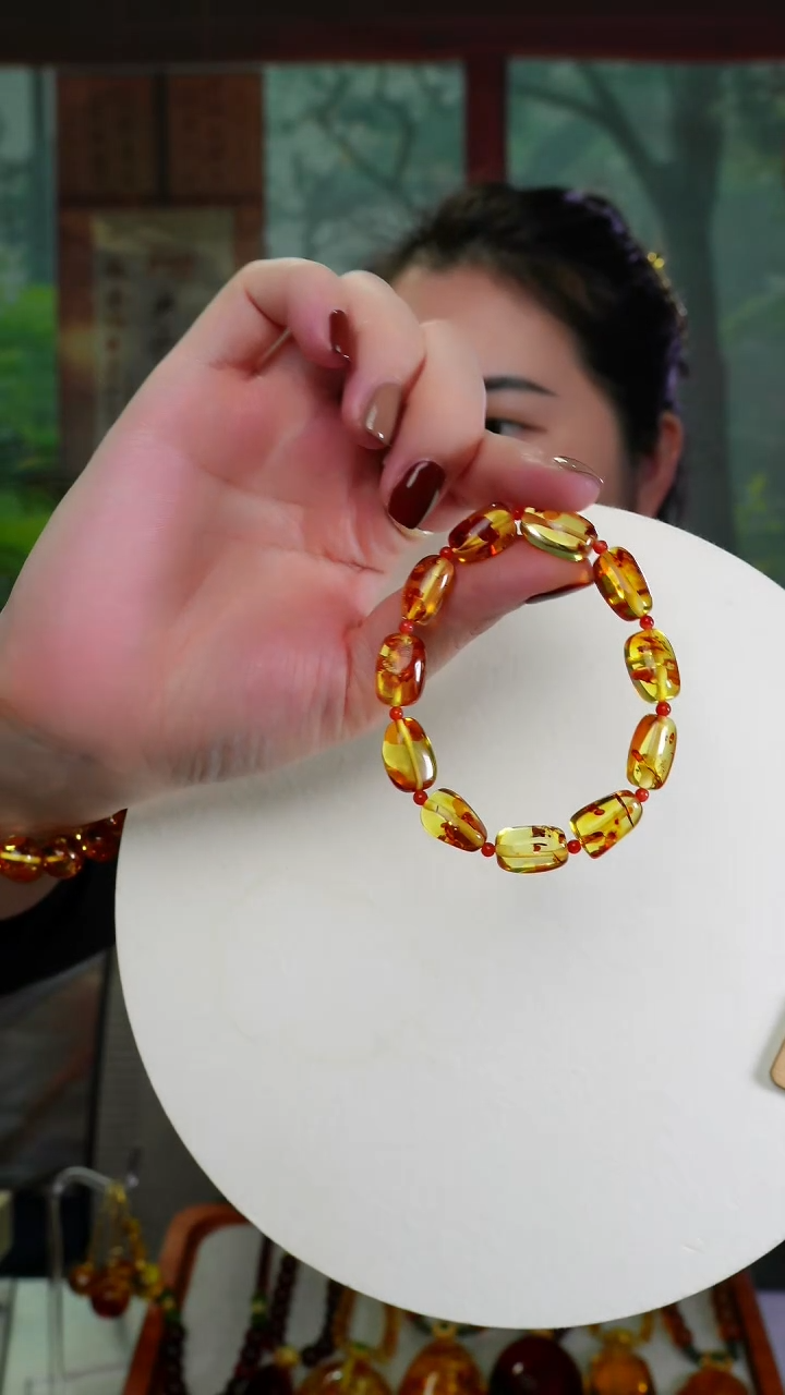 【闪购商品】琥珀（花珀）颈饰未镶嵌福利