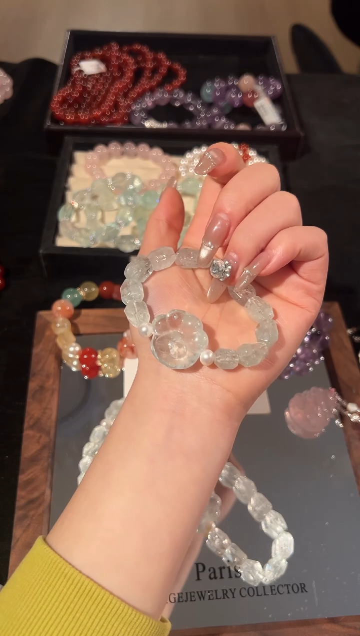 未镶嵌手链水晶绿水晶猫爪