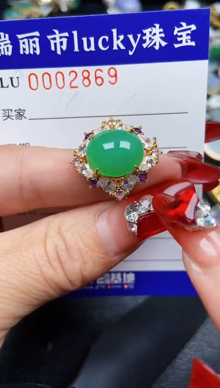 【闪购商品】翡翠颈饰银S925镶嵌2869