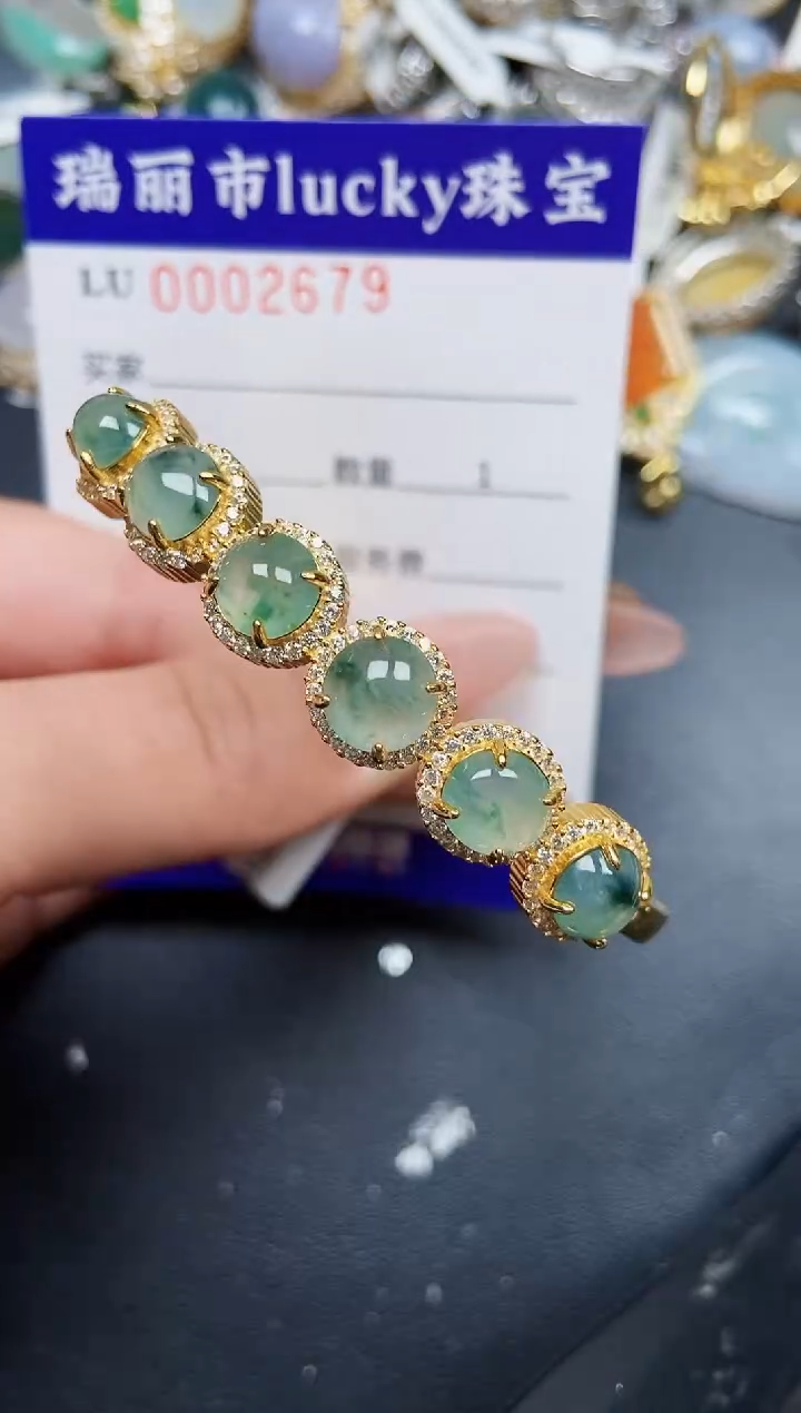 【闪购商品】翡翠颈饰银S925镶嵌2679