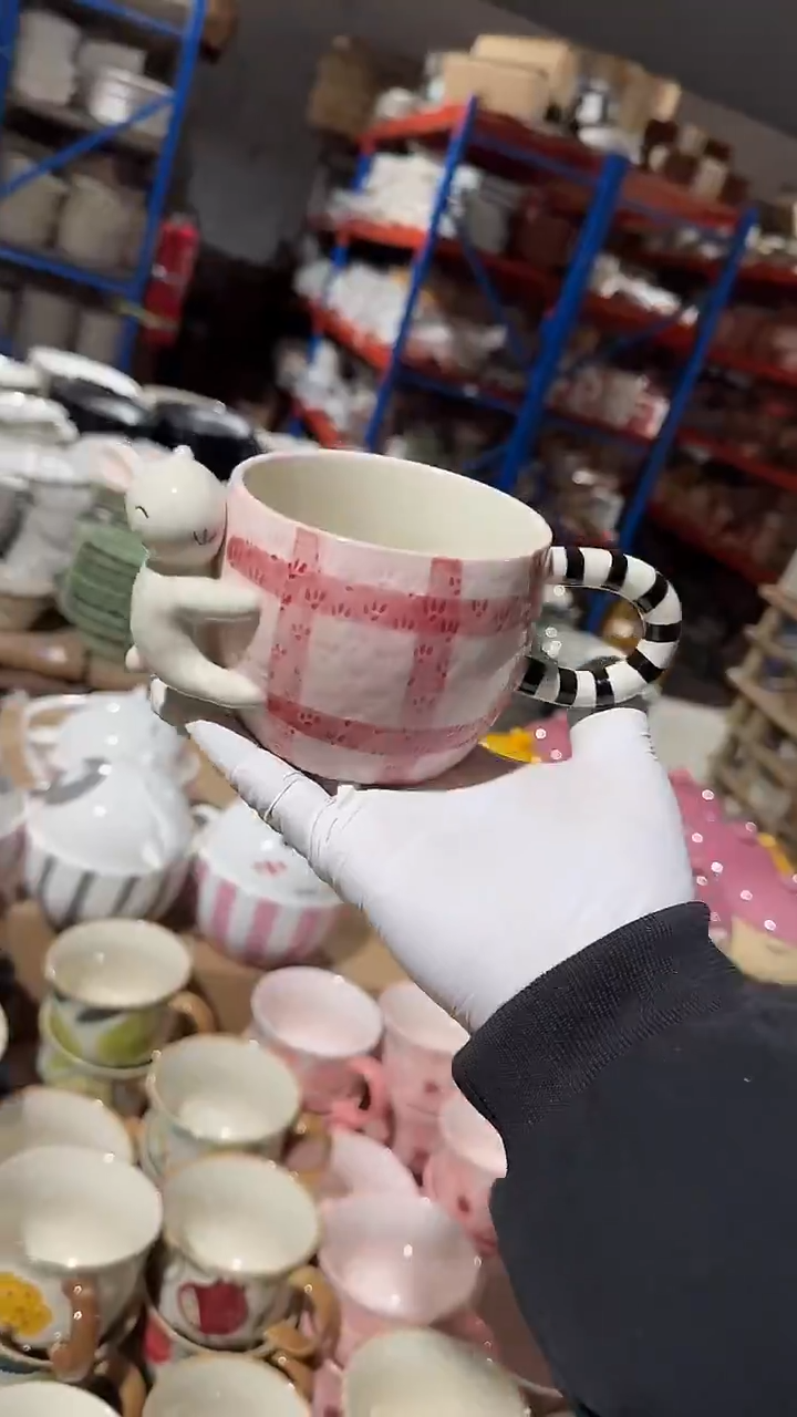 陶瓷兔子杯子微瑕 凑满20元包邮