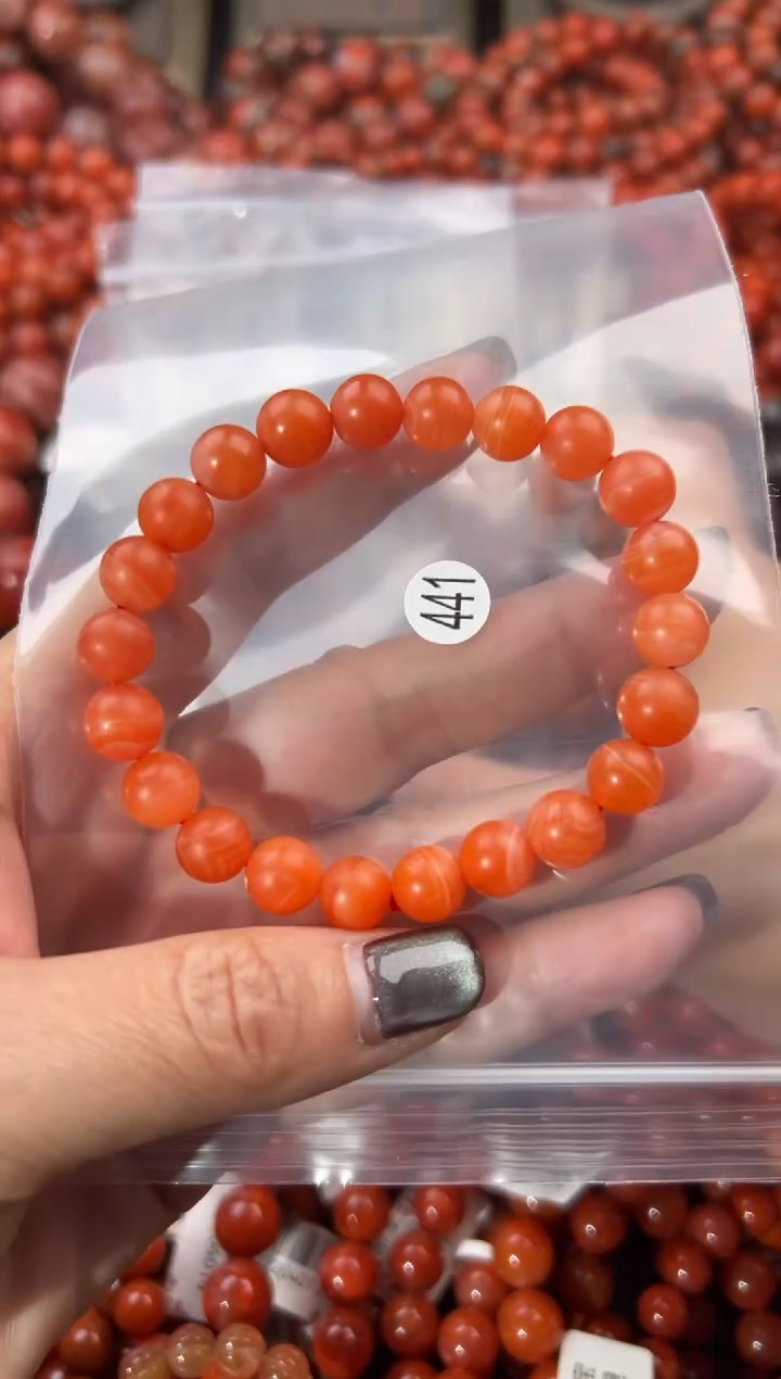 未镶嵌手串南红玛瑙8+