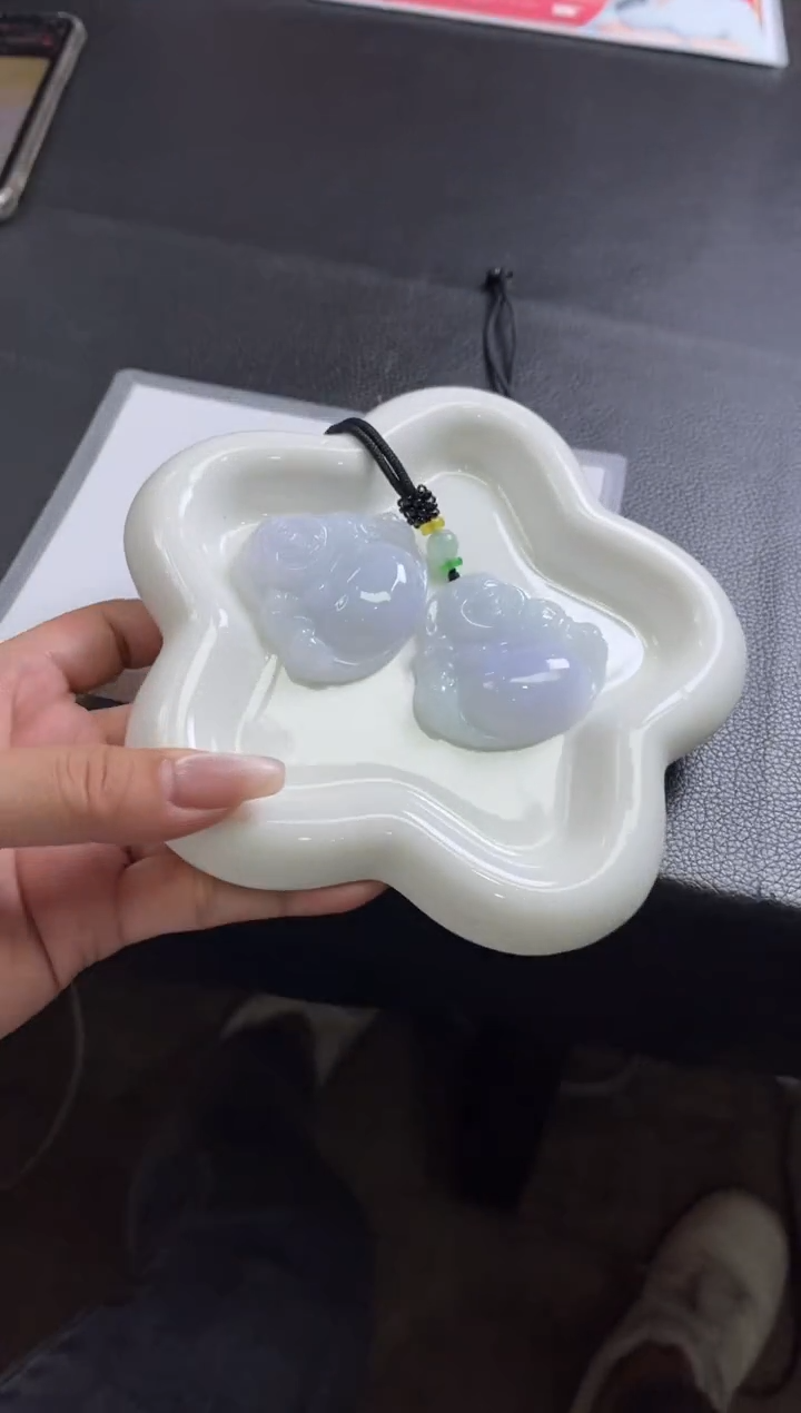 【闪购商品】翡翠颈饰未镶嵌G15多样性发一件/配绳子