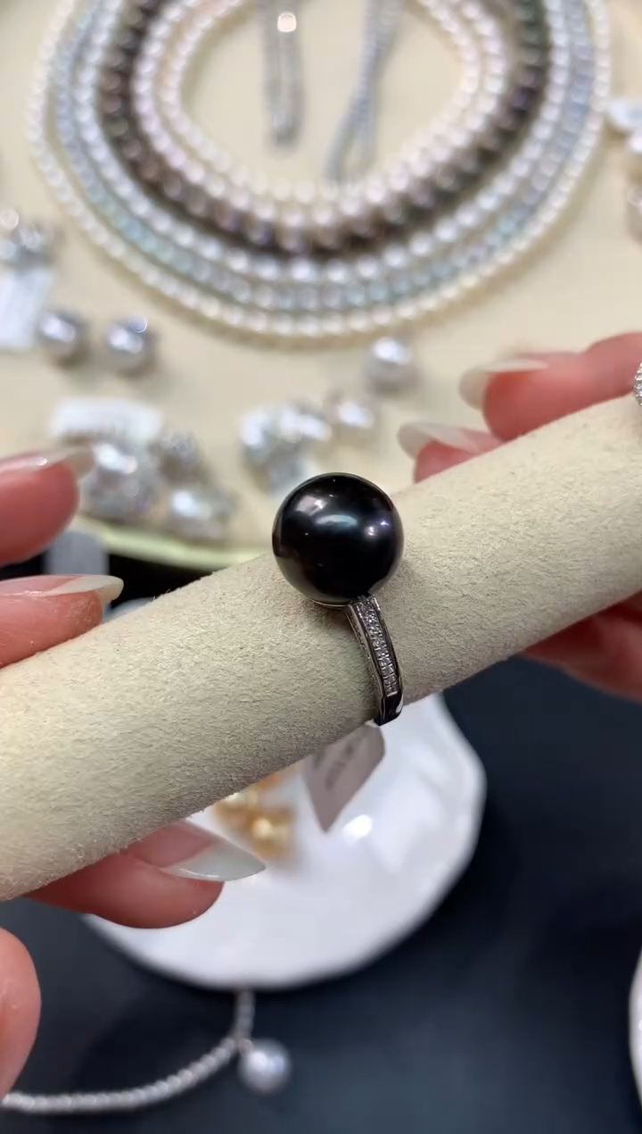 【闪购商品】海水珍珠戒圈18K金镶嵌A380|3980+0