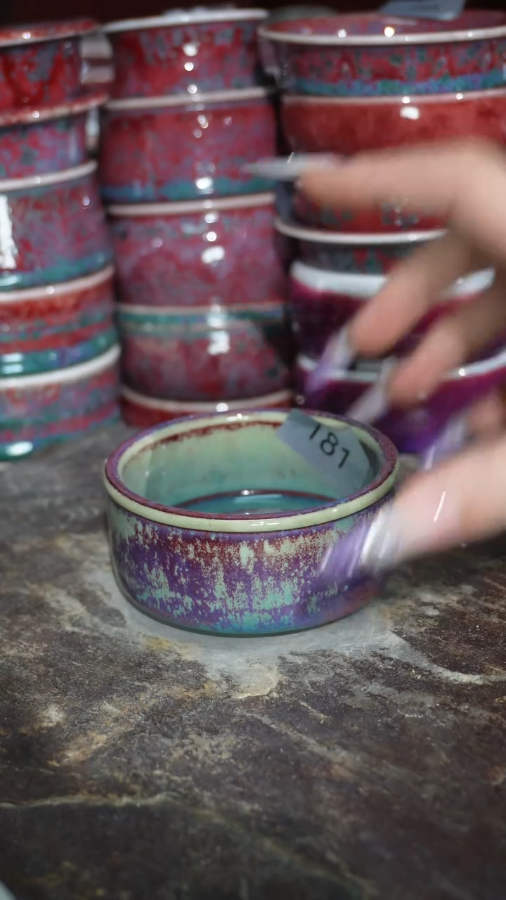 摆件陶精品窑变钧瓷茶器