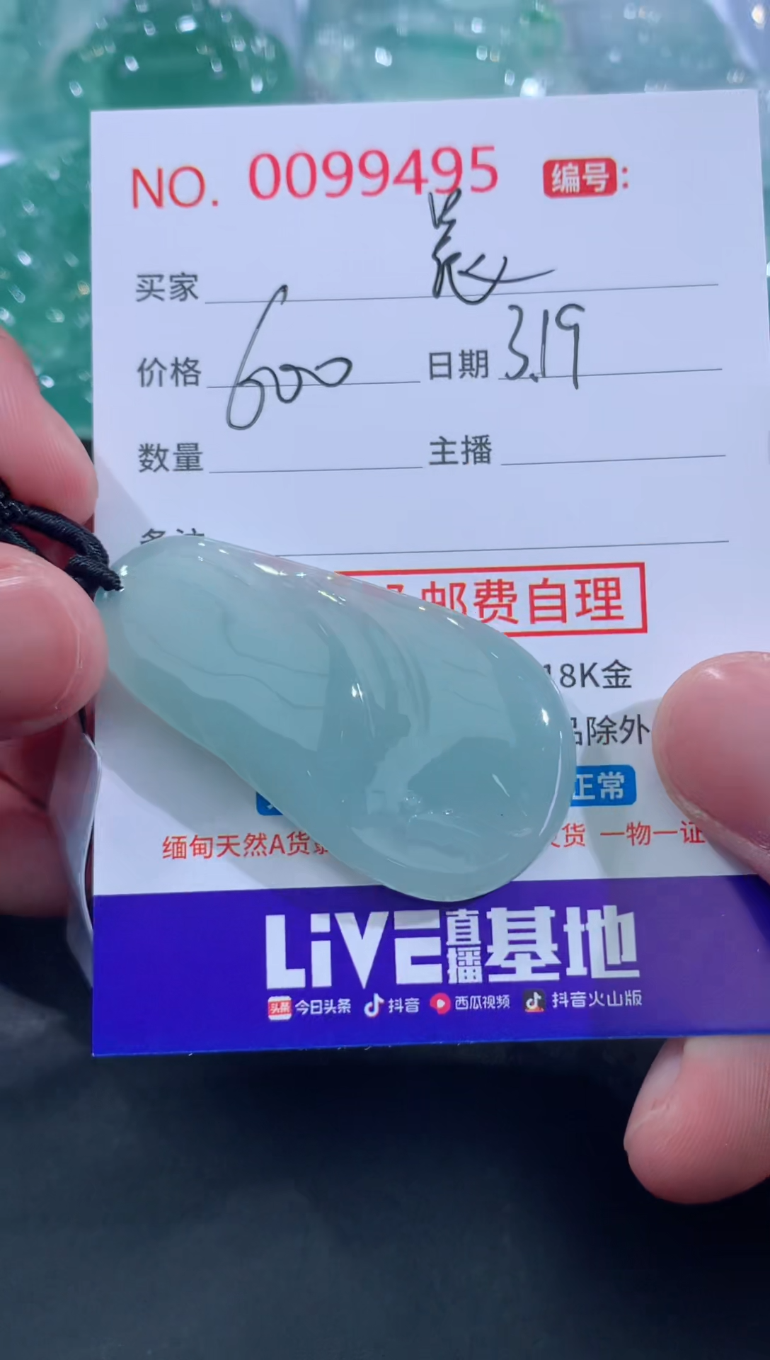 【闪购商品】翡翠未镶嵌颈饰毅