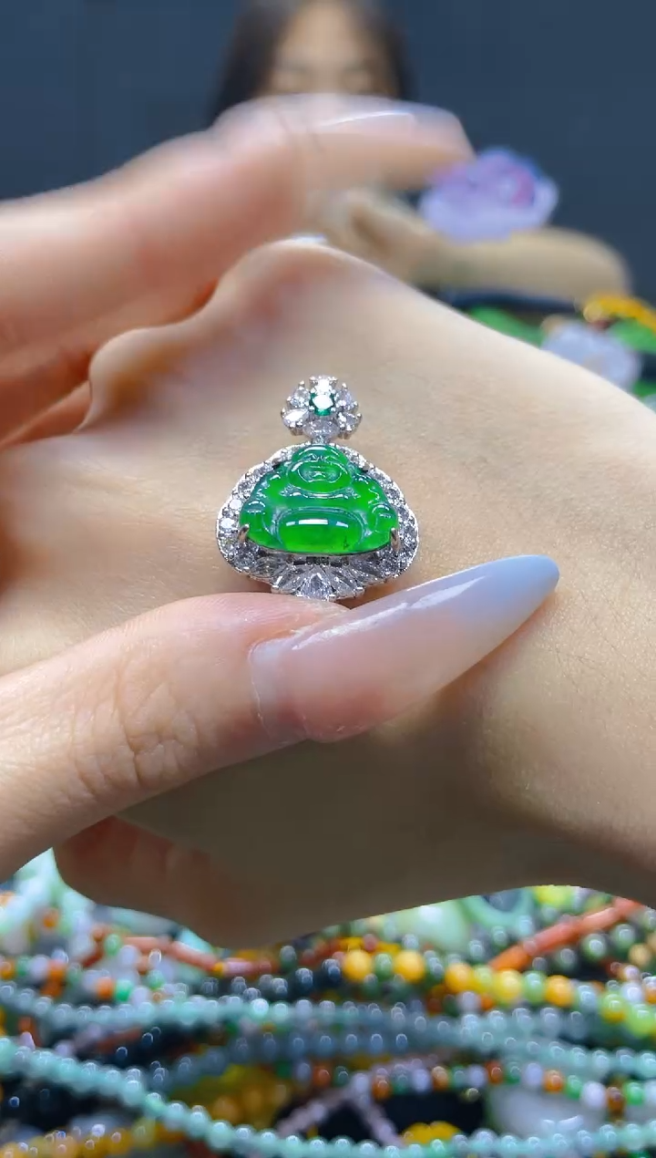 翡翠未镶嵌颈饰/J/翡翠A货，一件也是批发价