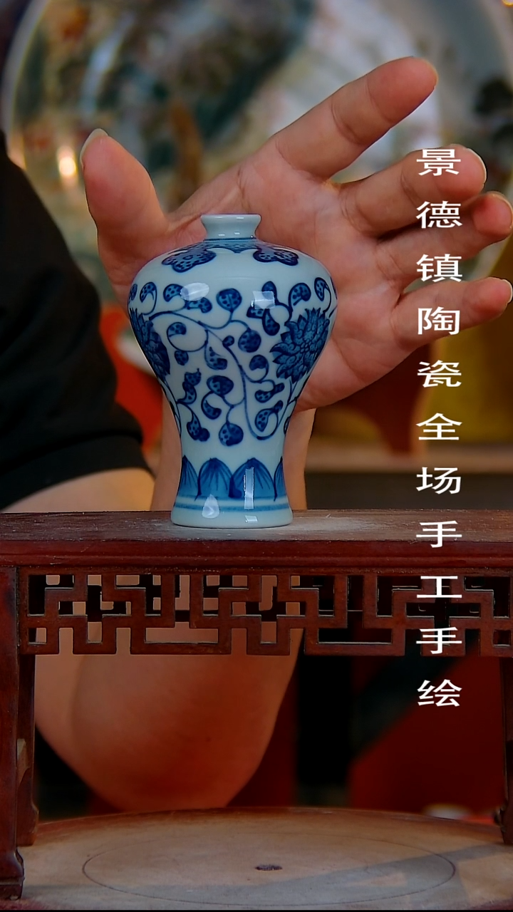 摆件手景德镇陶瓷 全场手工绘