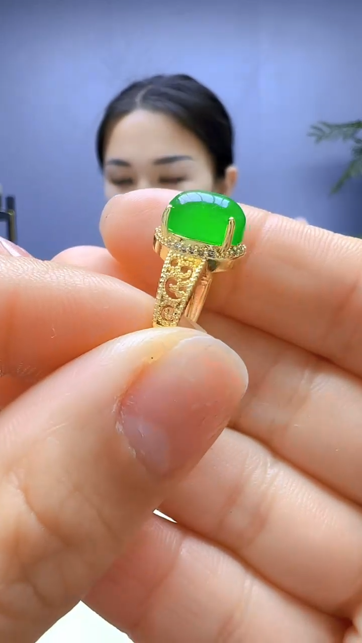 【闪购商品】翡翠颈饰14K金镶嵌颈饰