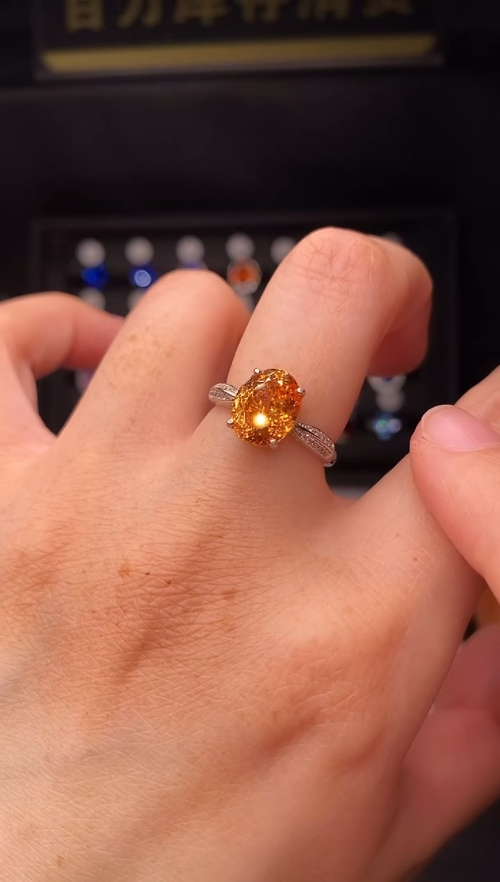 5克拉碧玺（处理）欧美风戒指