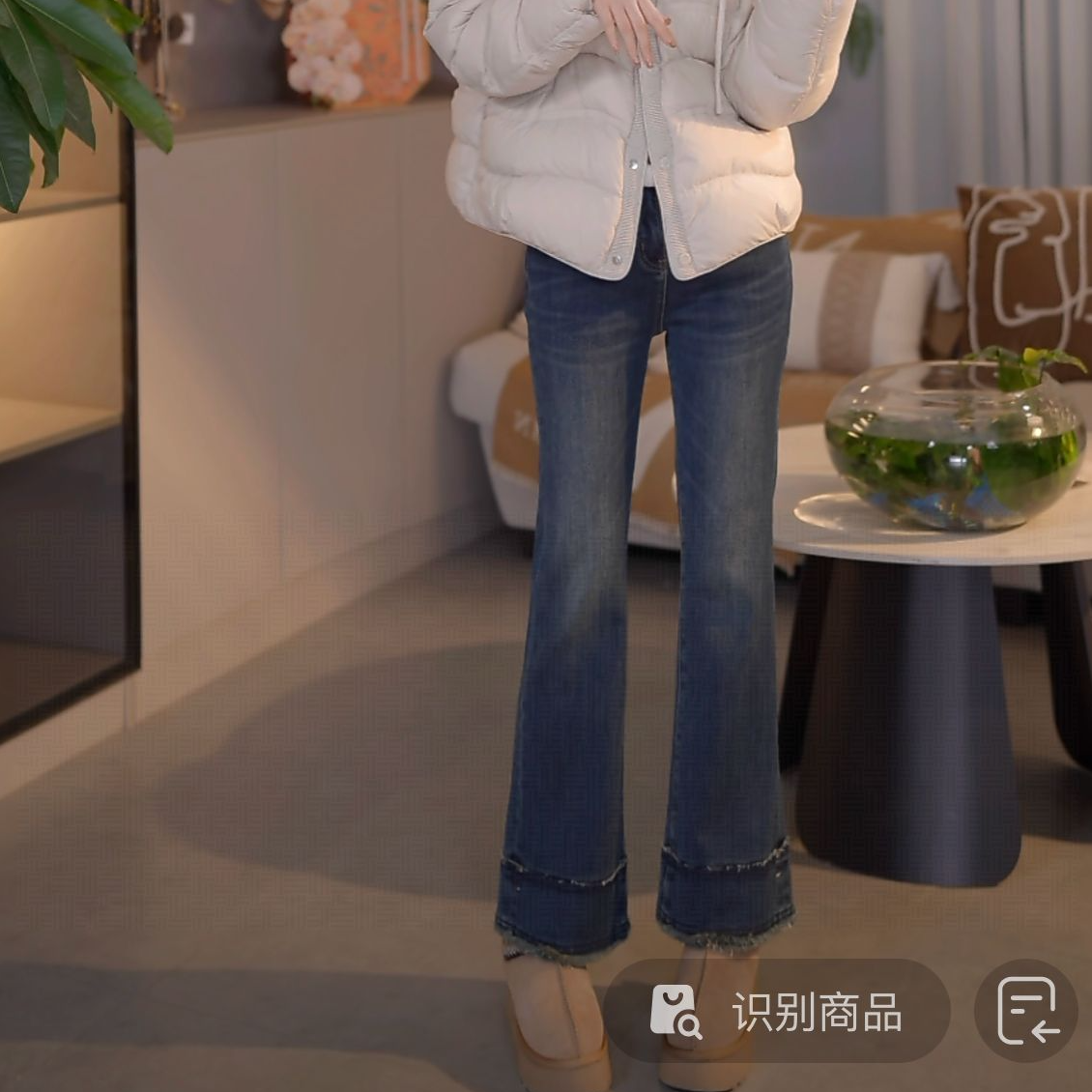 『设计牛仔F』设计显瘦百搭时尚牛仔裤580107