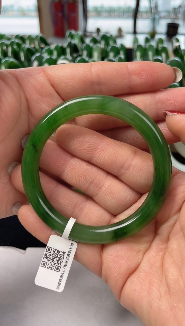 【闪购商品】和田玉（碧玉）手镯未镶嵌碧玉手镯