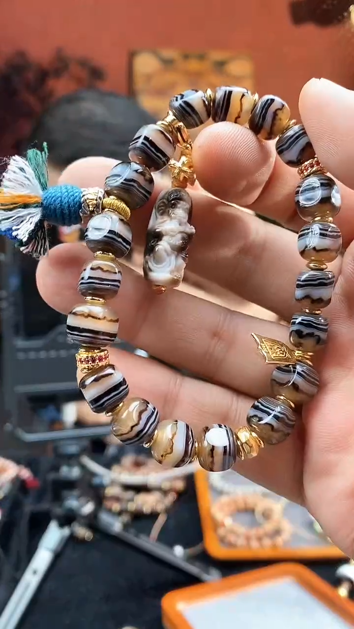 【闪购商品】玛瑙/玉髓73银S925镀金镶嵌0126-