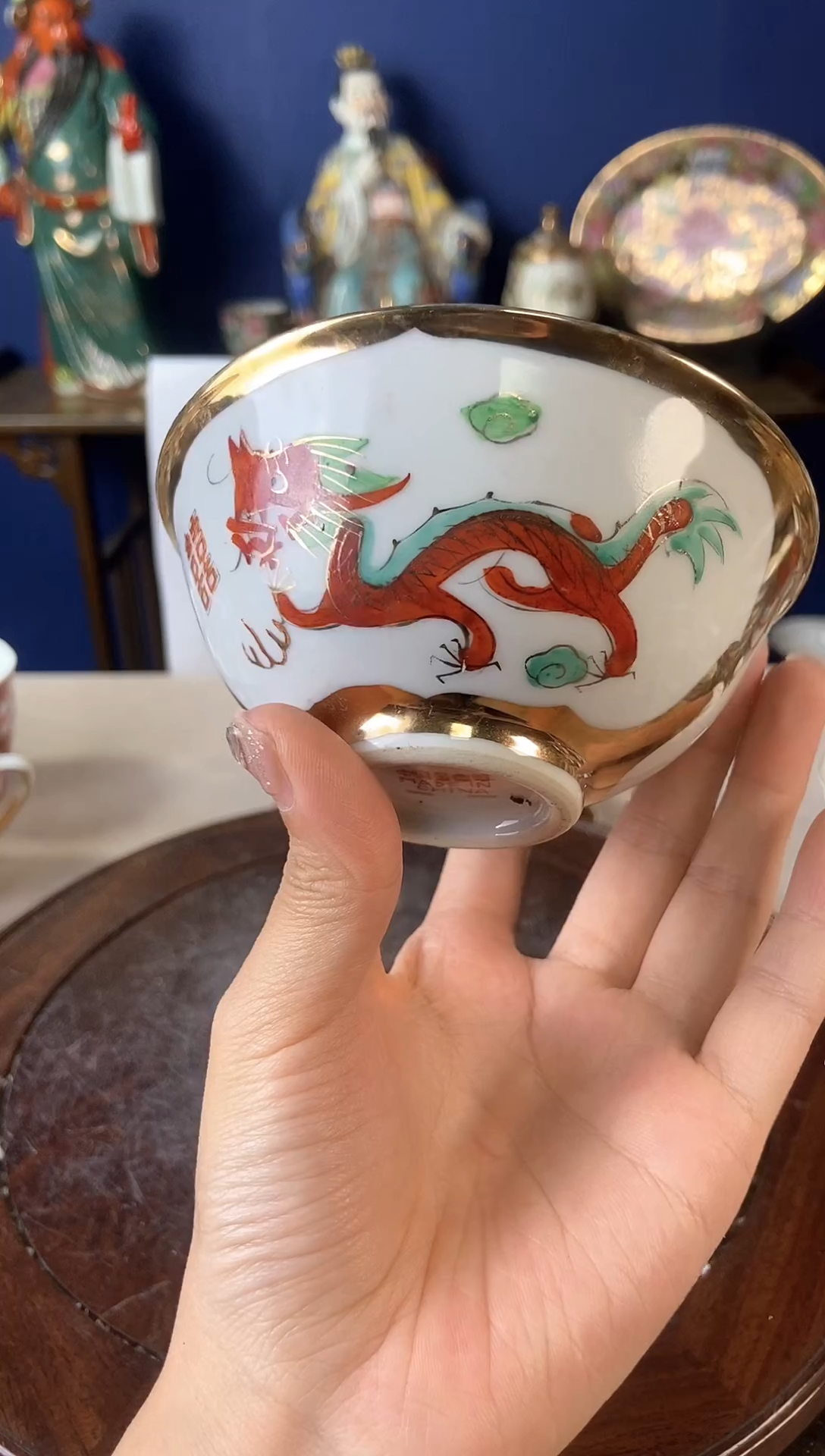 瓷片微瑕景德镇窑厂瓷摆件