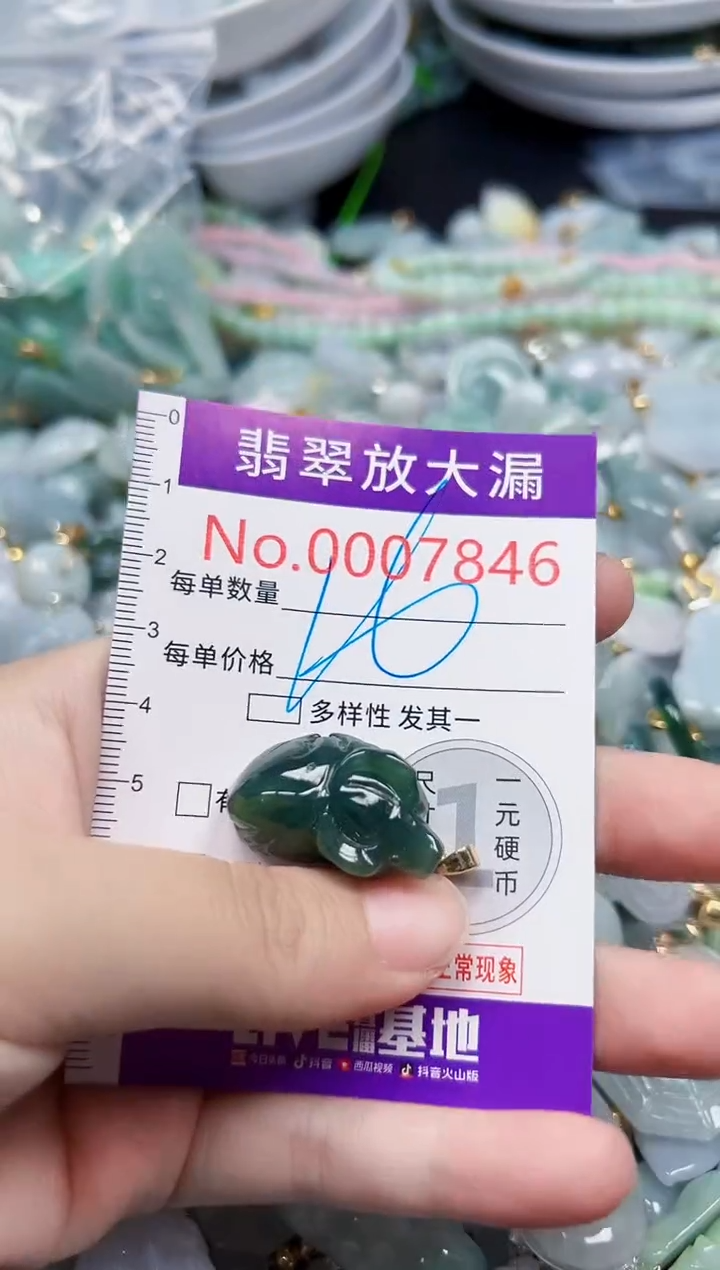 颈饰未镶嵌翡翠7846