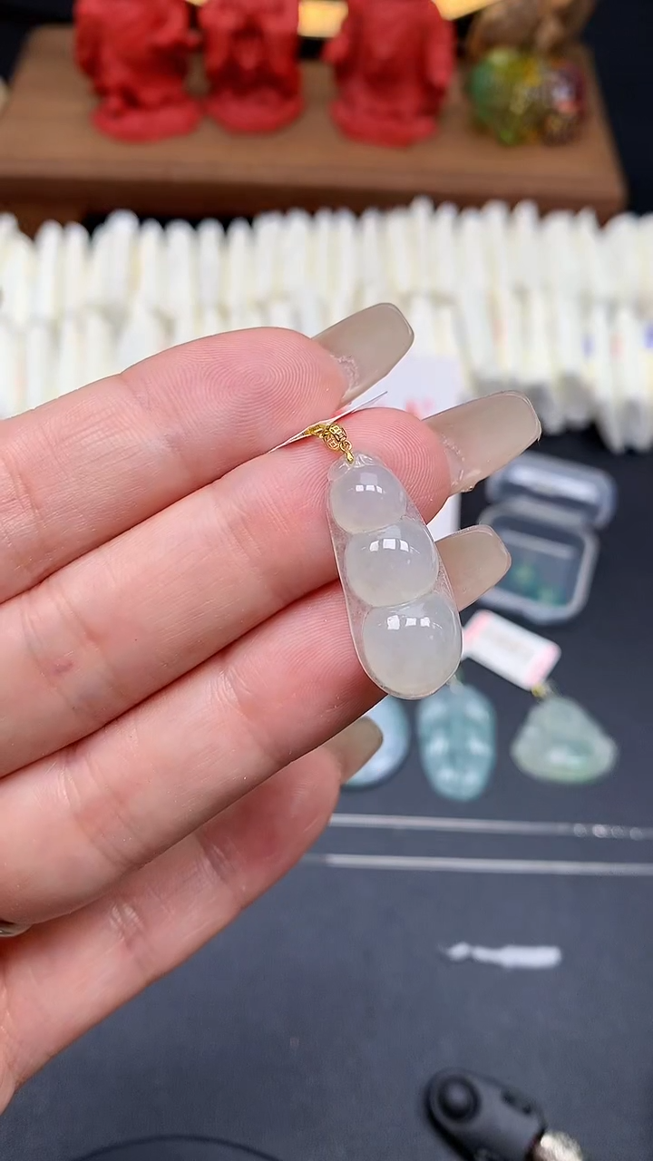 【闪购商品】翡翠吊坠(不含链)18K金镶嵌MS152560