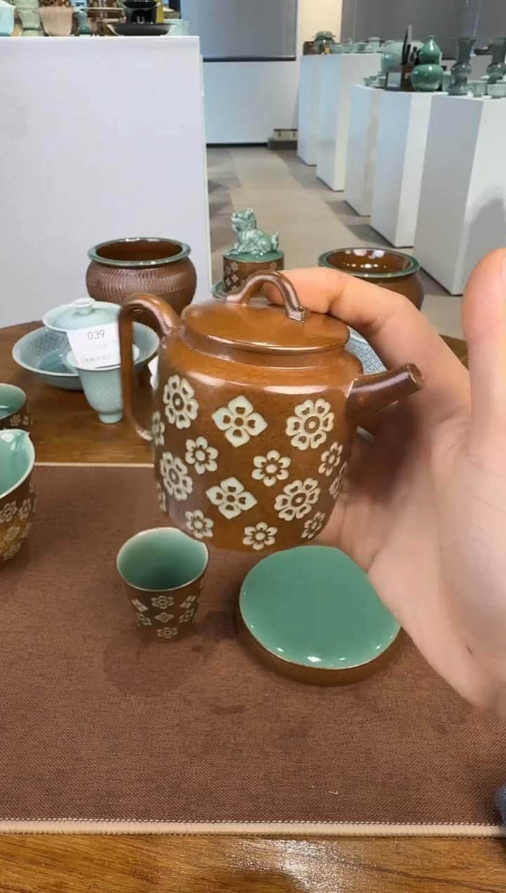 青瓷手工茶器包邮