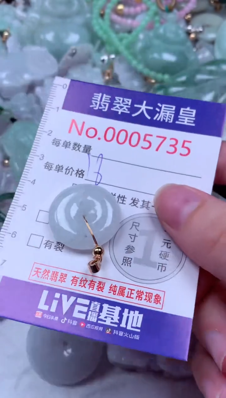 吊坠(不含链)未镶嵌翡翠5735