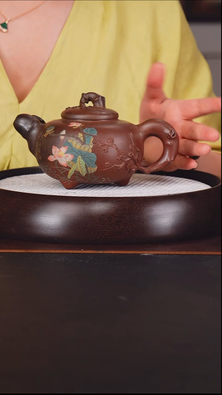 茶壶紫砂潘春芳 梅竹双清24 柴烧 420毫升