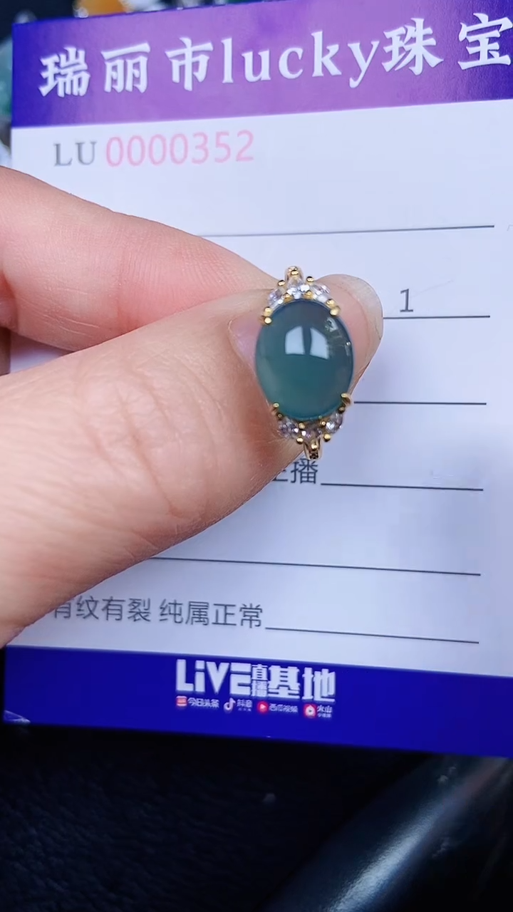 颈饰银S925镶嵌翡翠0352