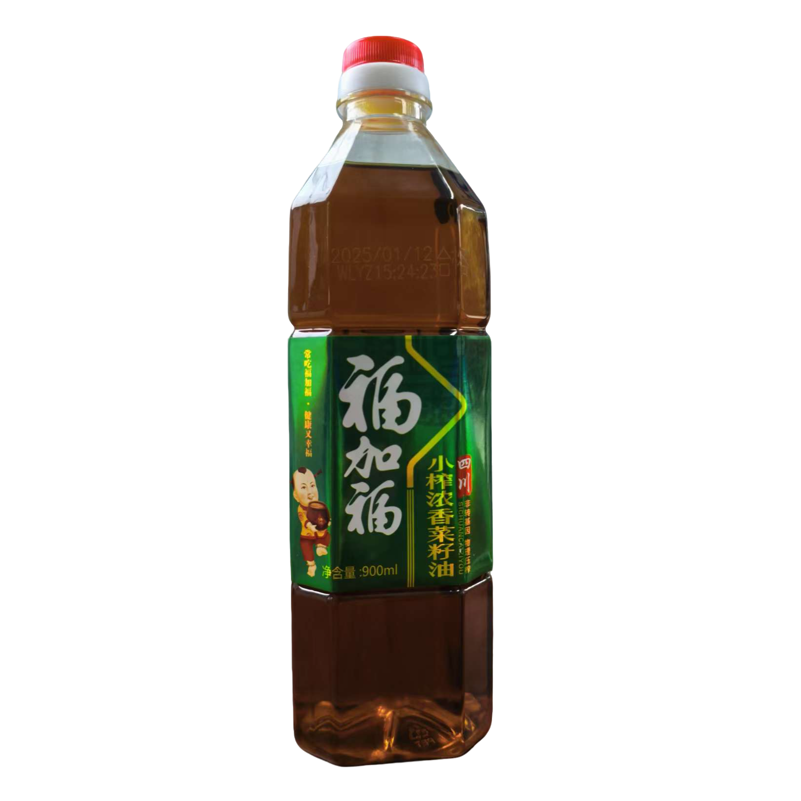 福加福900ml小榨浓香菜籽油