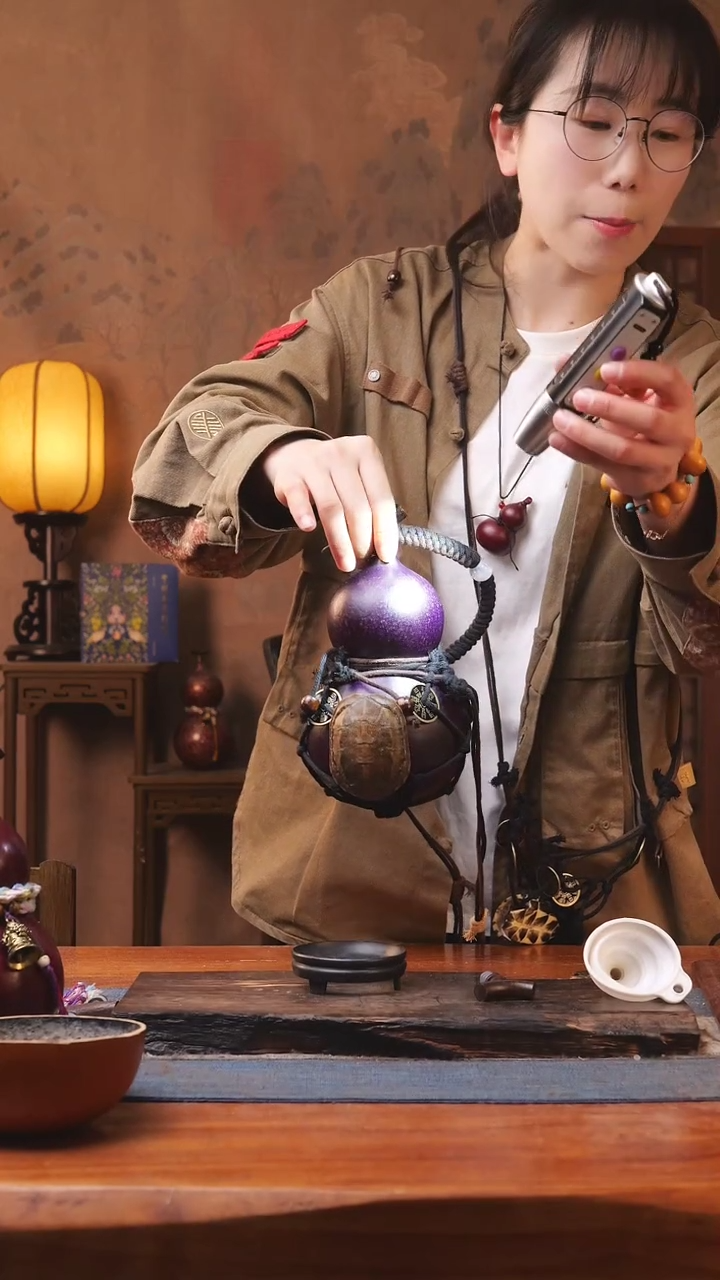 【闪购商品】189S号精品大漆葫芦防腐防渗装水茶酒