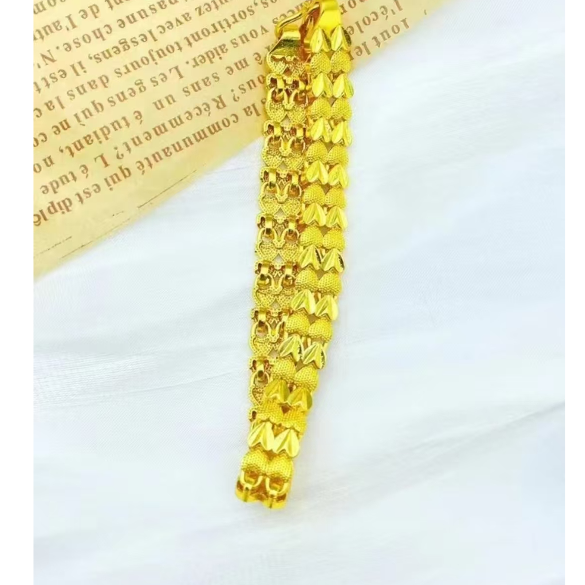 合金手链 双排心精美时尚女款手链百搭