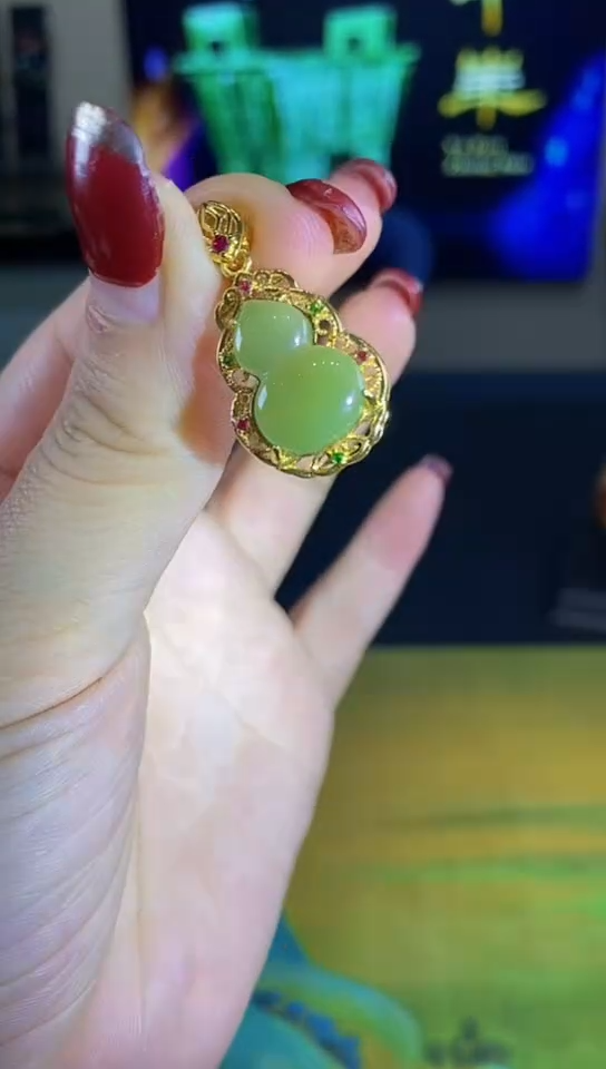 【闪购商品】翡翠颈饰银S925镶嵌珐琅彩0000046