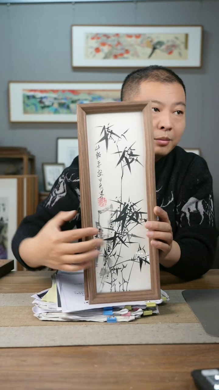 【闪购商品】书法协会会员老师带框作品-手书/绘同款作品