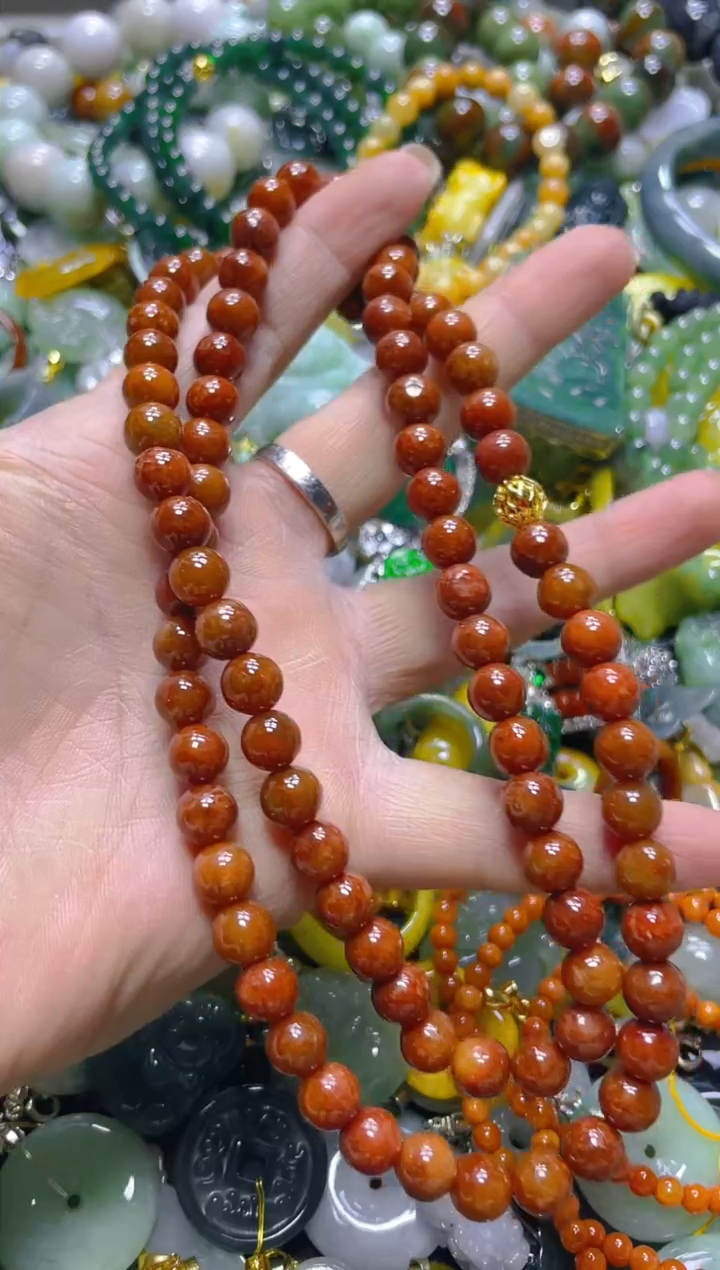 颈饰未镶嵌翡翠8MM