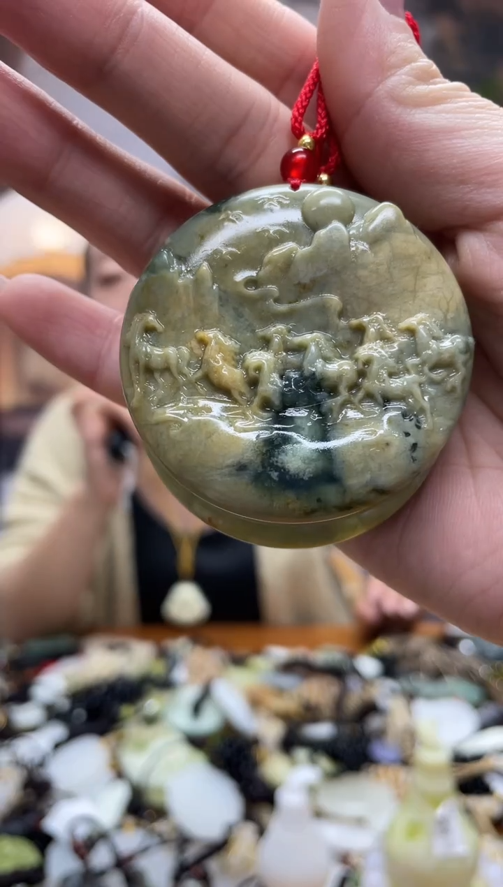 未镶嵌岫玉吊坠·多样性发货拍一发一