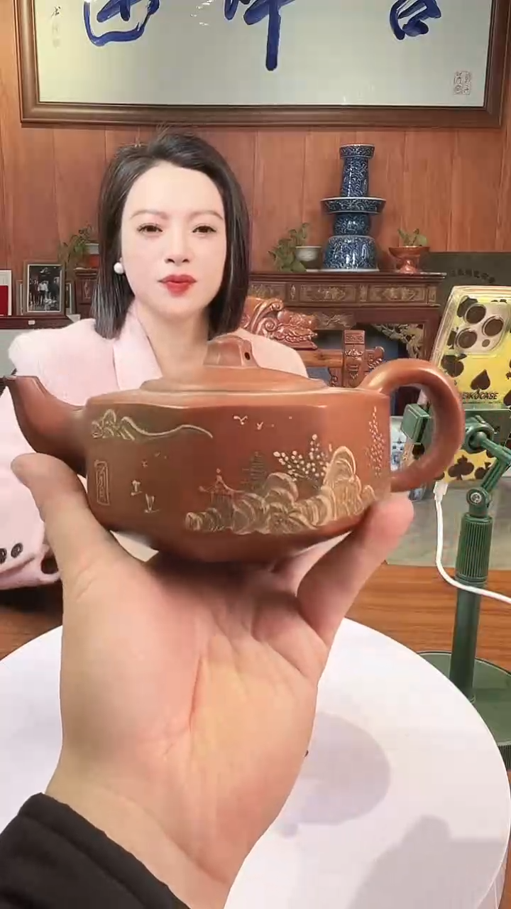 摆件陶景德镇陶瓷青花摆件28