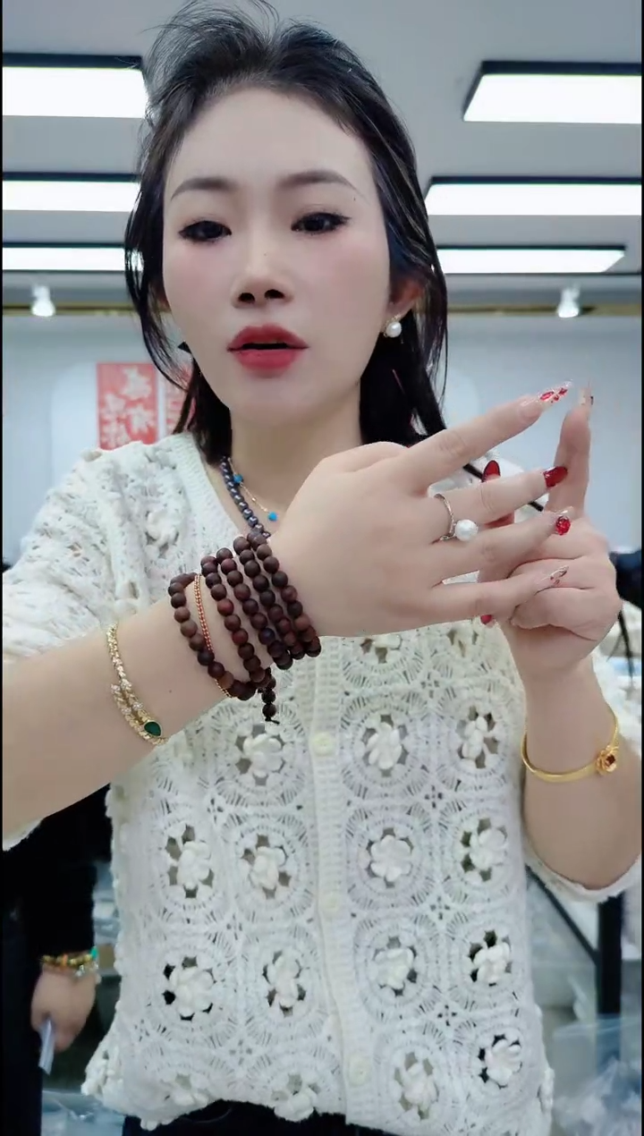 【闪购商品】香榧木棕黄色长链子